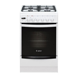 Плита Комбинированная Gefest ПГЭ 5102-03 белый (металлическая крышка) реш.чугун