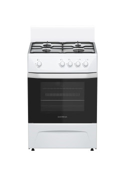 Плита Газовая Darina C 1001 W белый/черный реш.сталь