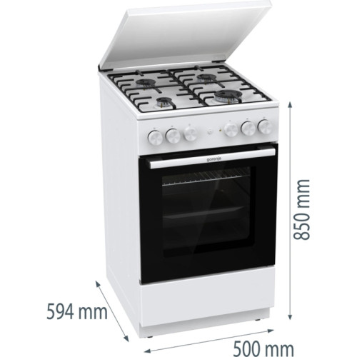 Плита Комбинированная Gorenje GK5A22WH белый Плита Комбинированная Gorenje GK5A22WH белый