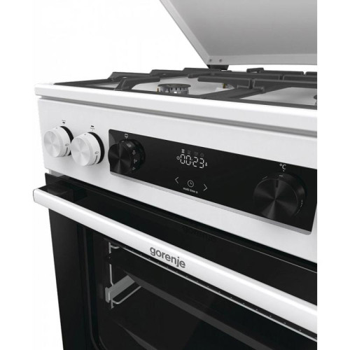 Плита Комбинированная Gorenje GKS6C71WF белый (металлическая крышка) реш.чугун Плита Комбинированная Gorenje GKS6C71WF белый (металлическая крышка) реш.чугун