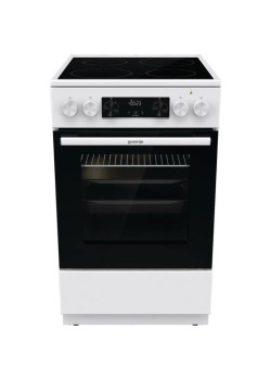 Плита Электрическая Gorenje GEC5C42WG белый стеклокерамика (без крышки)