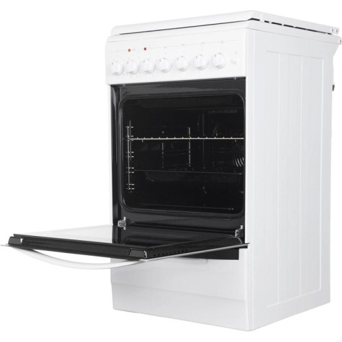 Плита Комбинированная Gefest ПГЭ 5102-03 0023 белый (металлическая крышка) реш.чугун