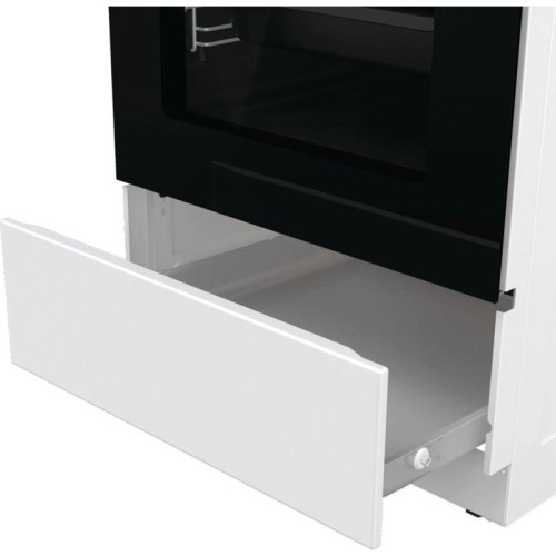 Плита Электрическая Gorenje GEC5C42WG белый стеклокерамика (без крышки)