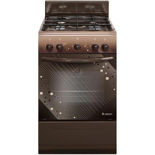 Плита Газовая Gefest ПГ 5100 0018 коричневый (без крышки) реш.сталь