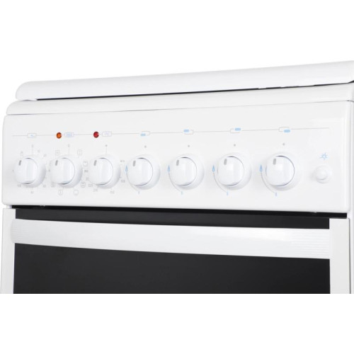 Плита Комбинированная Gefest ПГЭ 5102-03 0023 белый (металлическая крышка) реш.чугун