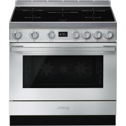Варочные центры SMEG/ Portofino, Отдельностоящий варочный центр, 90*60 см, нержавеющая сталь