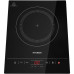 Плита Индукционная Hyundai HYC-0111 черный/серебристый закаленное стекло (настольная)