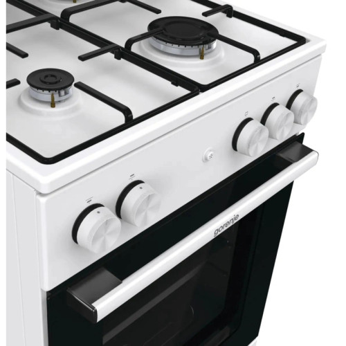 Плита Газовая Gorenje GG5A14WJ белый (металлическая крышка) реш.сталь Плита Газовая Gorenje GG5A14WJ белый (металлическая крышка) реш.сталь