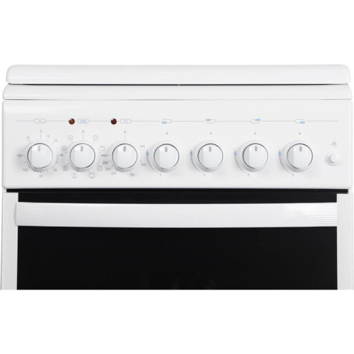 Плита Комбинированная Gefest ПГЭ 5102-03 0023 белый (металлическая крышка) реш.чугун