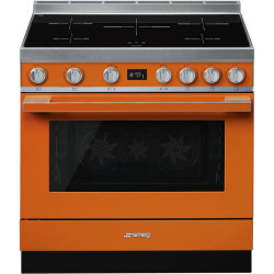 Варочные центры SMEG/ Portofino, Отдельностоящий варочный центр, 90*60 см, оранжевый
