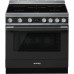 Варочные центры SMEG/ Portofino, Отдельностоящий варочный центр, 90*60 см, антрацит