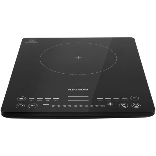 Плита Индукционная Hyundai HYC-0110 черный/серебристый закаленное стекло (настольная)