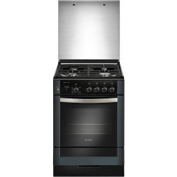 Плита Газовая Gefest ПГ 6300-03 0046 черный (стеклянная крышка) реш.чугун