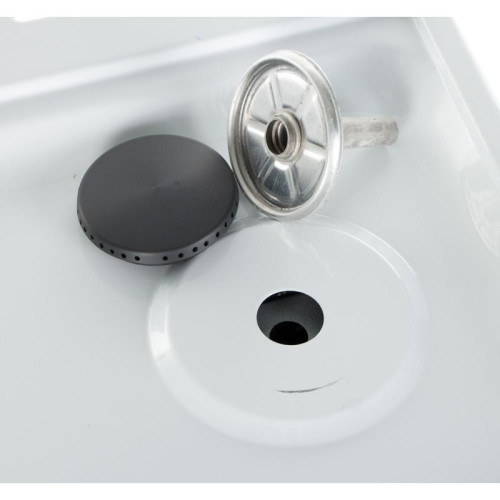 Плита Комбинированная Darina S KM 521 300 W белый/черный реш.сталь