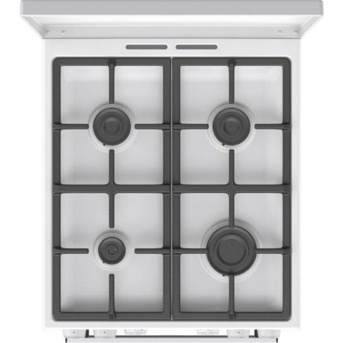 Плита Комбинированная Gorenje GK5A42WF-B белый (металлическая крышка) реш.чугун