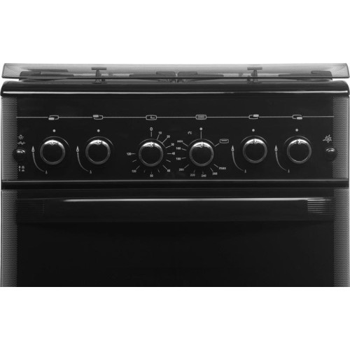 Плита Газовая Gefest ПГ 5300-02 0046 черный (стеклянная крышка) реш.чугун