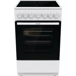 Плита Электрическая Gorenje GEC5B41WG белый стеклокерамика (без крышки)