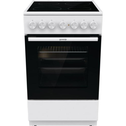 Плита Электрическая Gorenje GEC5B41WG белый стеклокерамика (без крышки)