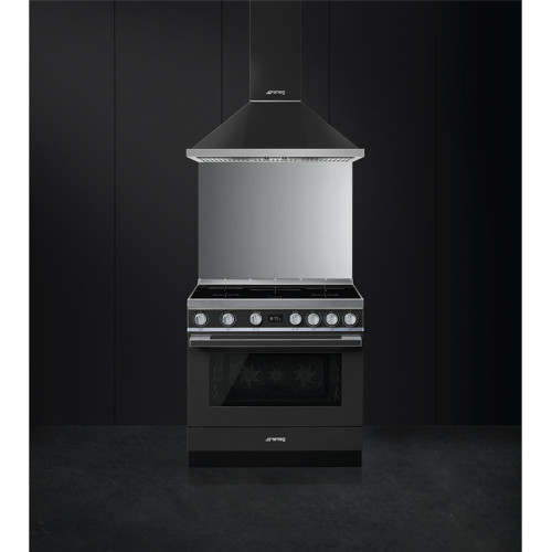 Варочные центры SMEG/ Portofino, Отдельностоящий варочный центр, 90*60 см, антрацит
