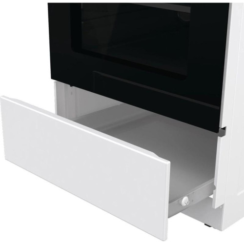 Плита Электрическая Gorenje GEC5A12WG-B белый стеклокерамика (без крышки)