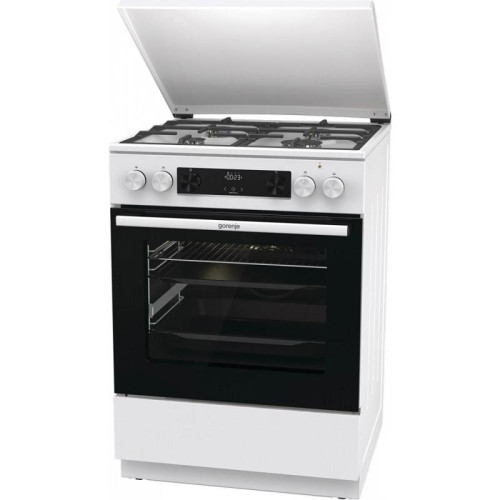 Плита Комбинированная Gorenje GKS6C71WF белый (металлическая крышка) реш.чугун Плита Комбинированная Gorenje GKS6C71WF белый (металлическая крышка) реш.чугун