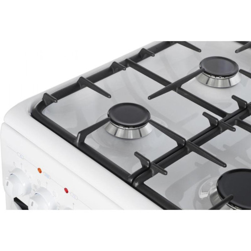 Плита Комбинированная Gefest ПГЭ 5102-03 0023 белый (металлическая крышка) реш.чугун