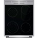 Электрическая плита Gorenje/ Электрическая плита Gorenje, Линия Advanced, Эмаль SilverMatte, стеклокерамическая варочная поверхность, мультифункциональная духовка, объем 70 л, механическое управление, сенсорный программатор IconLED, телескопические направ