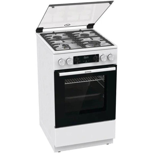 Плита Газовая Gorenje GGI5C23WF белый (стеклянная крышка) реш.чугун Плита Газовая Gorenje GGI5C23WF белый (стеклянная крышка) реш.чугун