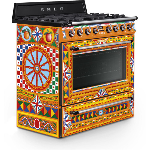 Варочные центры SMEG/ Sicily is My Love, Отдельностоящий варочный центр, D&G, разноцветный