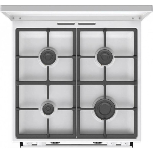 Плита Комбинированная Gorenje GKS6C71WF белый (металлическая крышка) реш.чугун Плита Комбинированная Gorenje GKS6C71WF белый (металлическая крышка) реш.чугун