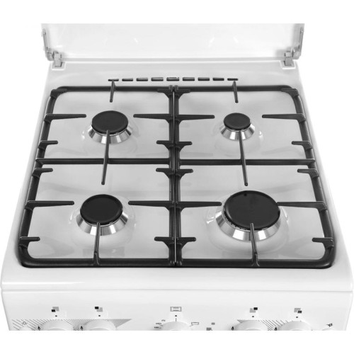 Плита Газовая Gefest ПГ 5100-02 0309 белый (металлическая крышка) реш.чугун