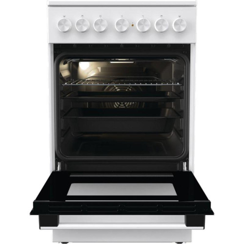 Плита Электрическая Gorenje GEC5B41WG белый стеклокерамика (без крышки)