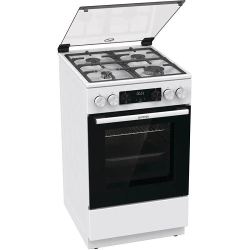 Плита Газовая Gorenje GGI5C22WF белый (стеклянная крышка) реш.чугун