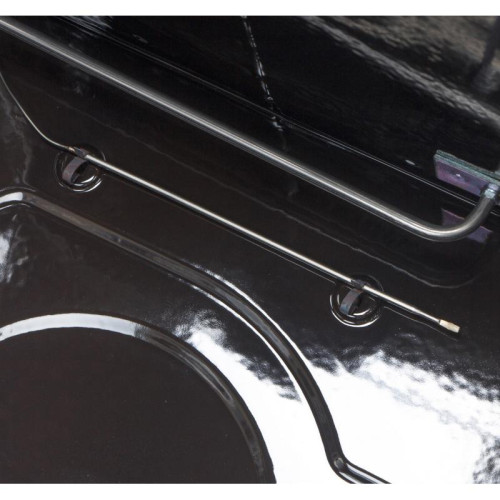 Плита Комбинированная Darina S KM 521 300 W белый/черный реш.сталь