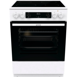 Плита электрическая, 60 см, стеклокерамика,4 конфорки, белый цвет