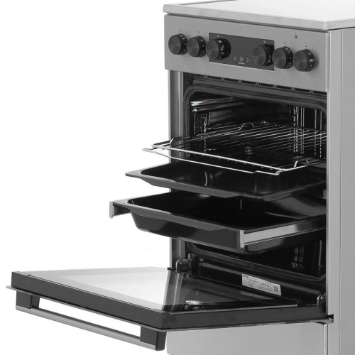 Плита Электрическая Gorenje GEC5C40XAOT серый стеклокерамика (без крышки)