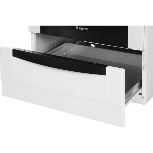 Плита Комбинированная Gefest ПГЭ 6102-02 0300 белый (металлическая крышка) реш.чугун