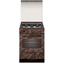 Плита Газовая Gefest ПГ 6300-03 0054 коричневый мрамор (стеклянная крышка) реш.чугун