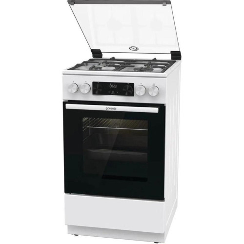 Плита Газовая Gorenje GGI5C22WF белый (стеклянная крышка) реш.чугун