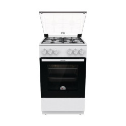 Плита Газовая Gorenje GG5A10WH белый (стеклянная крышка) реш.сталь