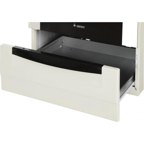 Плита Комбинированная Gefest ПГЭ 6102-03 0167 кремовый (металлическая крышка) реш.чугун