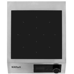 Плита Индукционная Kitfort КТ-142 серебристый/черный стеклокерамика (настольная)