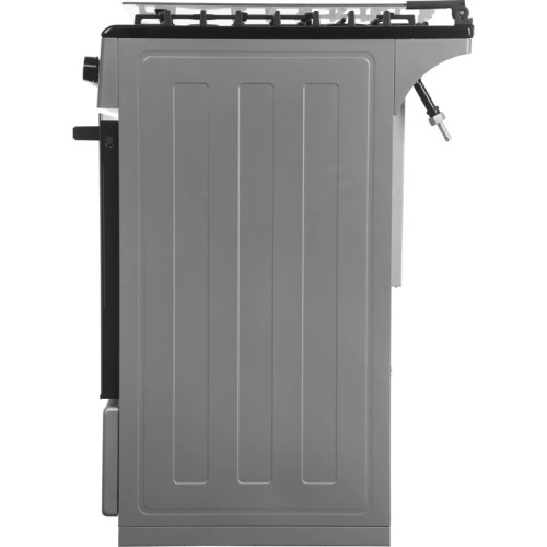 Газовая плита Midea, отдельностоящая, газовая варочная панель, 4 конфорки, автоподжиг, газконтроль, механический таймер (50 мин), объем дух. шкафа 59 л, цвет серый