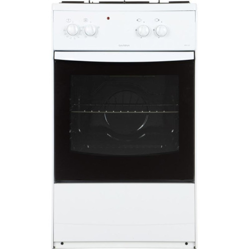 Плита Комбинированная Darina S KM 521 300 W белый/черный реш.сталь