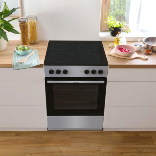 Тип плиты: электрическая, Тип варочной поверхности: стеклокерамическая, Цвет: серый, Ширина, см: 60