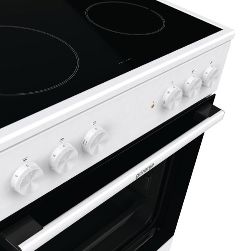 Плита Электрическая Gorenje GEC6A11WG белый стеклокерамика (без крышки)