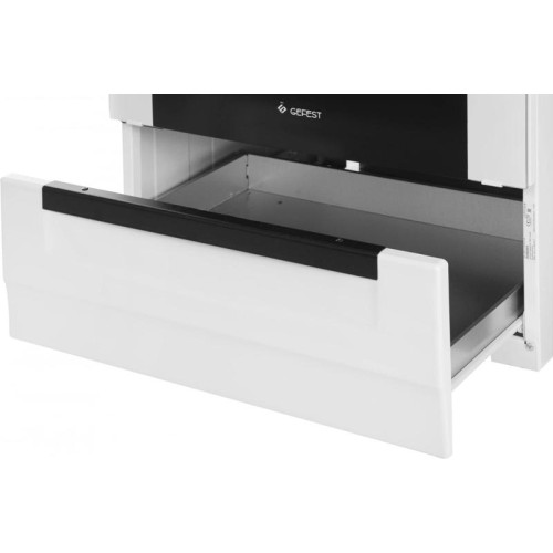 Плита Газовая Gefest 6100-03 белый (металлическая крышка) реш.чугун