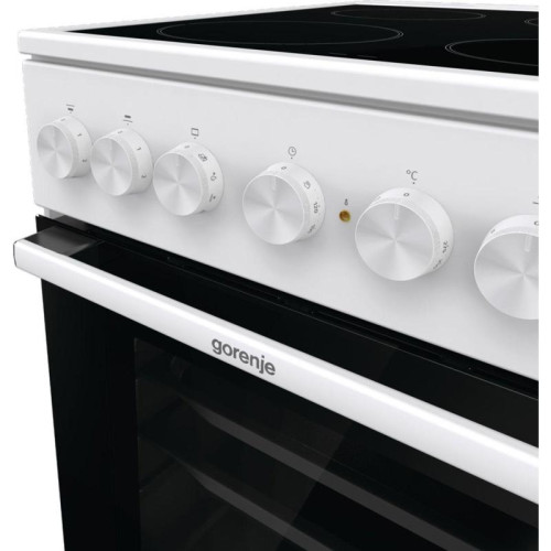 Плита Электрическая Gorenje GEC5B41WG белый стеклокерамика (без крышки)