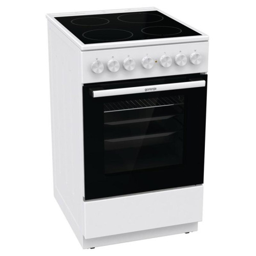 Плита Электрическая Gorenje GEC5B41WG белый стеклокерамика (без крышки)