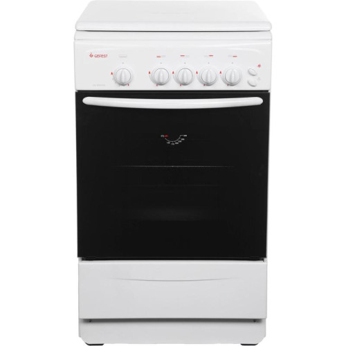 Плита Газовая Gefest CG 50M04 K73 белый (металлическая крышка) реш.чугун